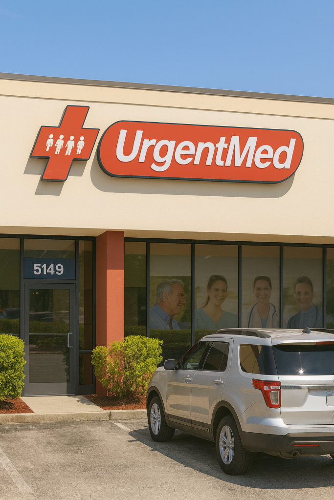 UrgentMed Davie urgent care center storefront at 5149 S University Drive